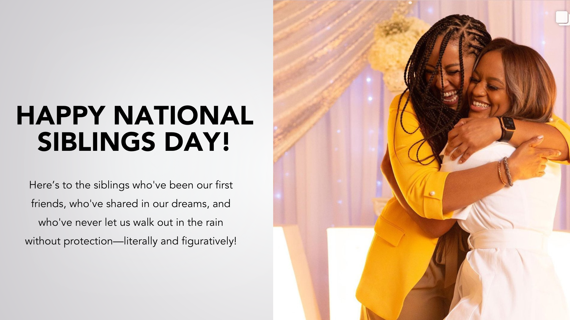 A very special Siblings Day, celebrating my forever fav! 👯♀️