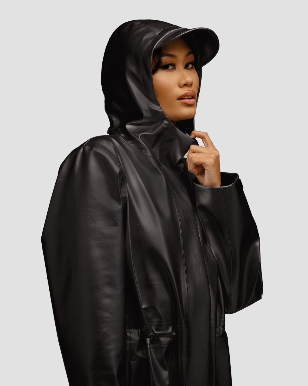 Hairbrella Satin-Lined, Waterproof Rain Jacket - Main Image
