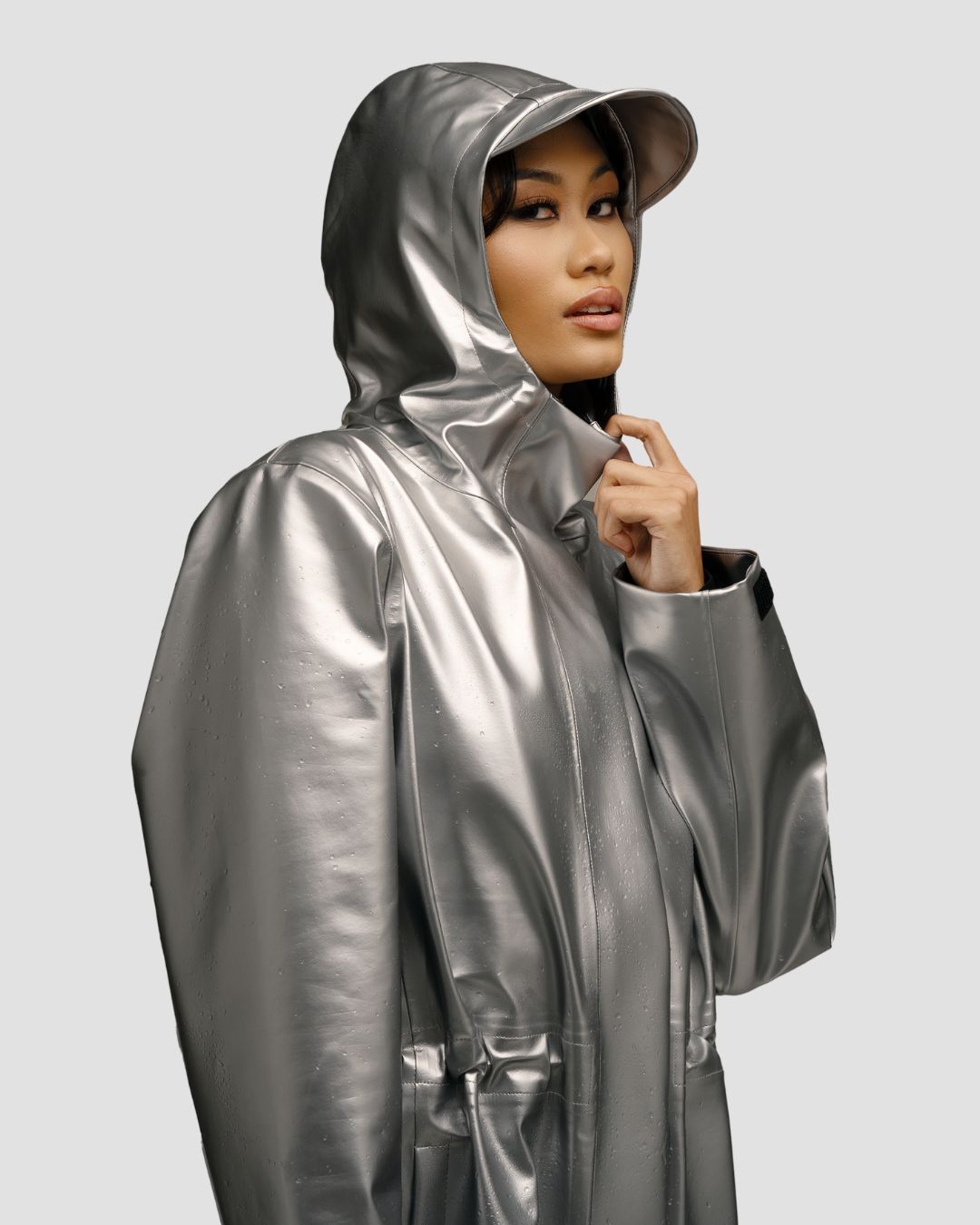 Hairbrella Satin-Lined, Waterproof Rain Jacket
