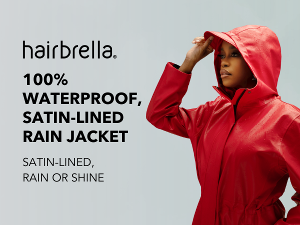 Red long raincoat hotsell
