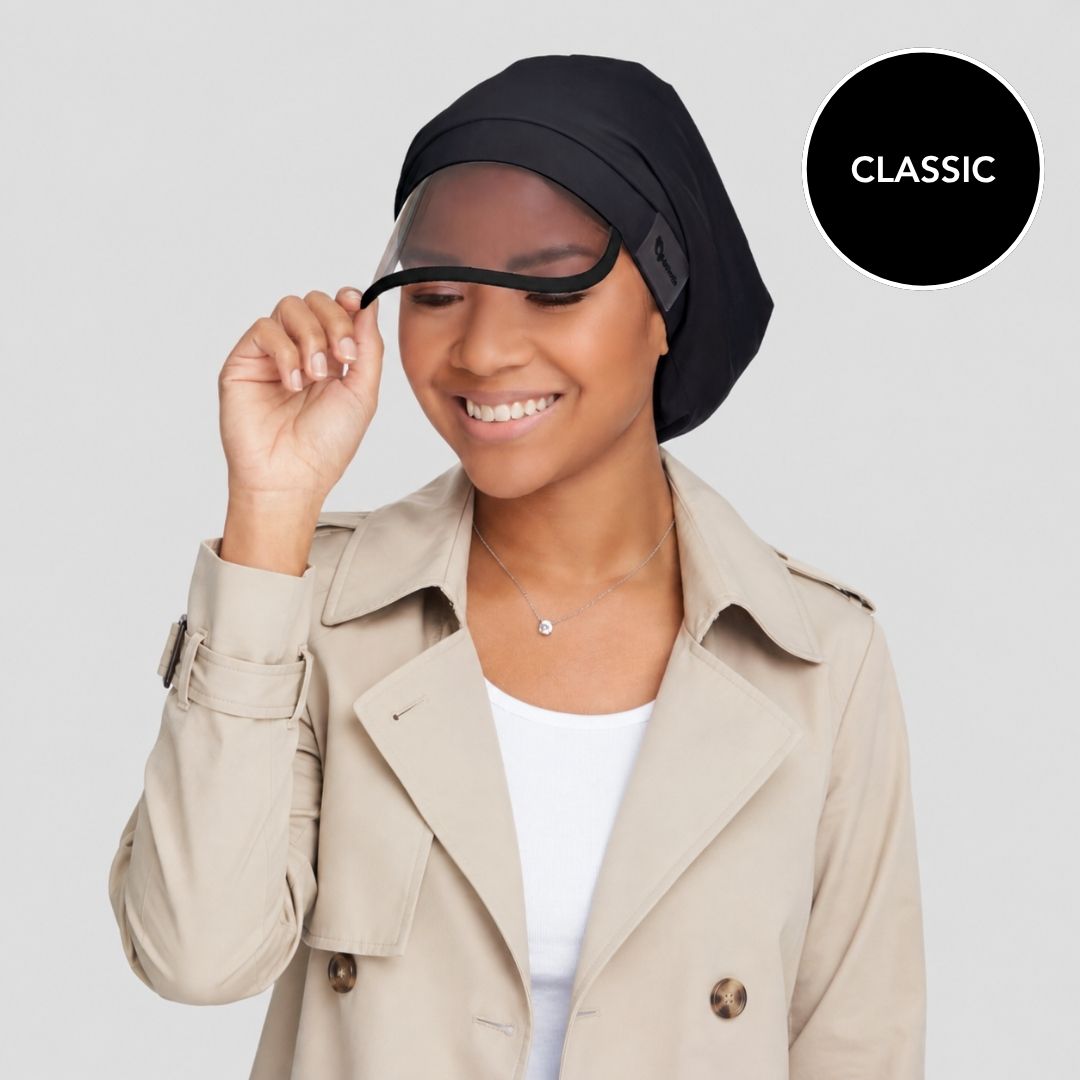 Hairbrella Satin-Lined, Waterproof Rain Hat