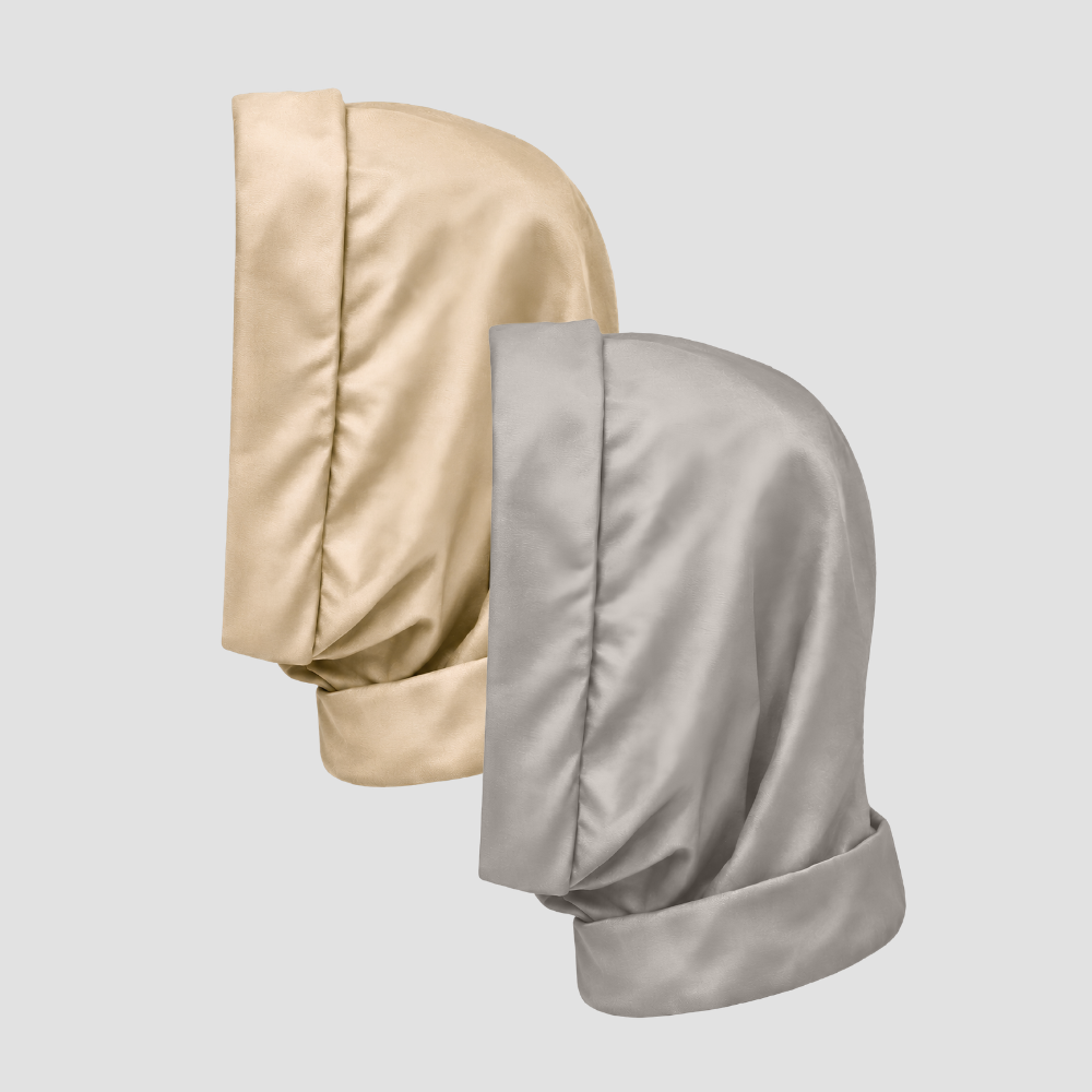 Hairbrella Satin-Lined, Waterproof, Packable Lite Rain Scarf - Bundle(2)