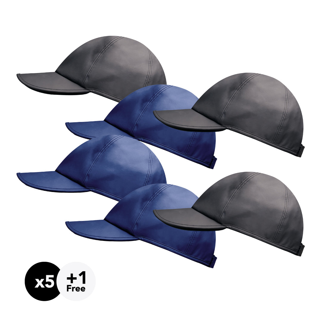 Hairbrella Satin-Lined, Waterproof Baseball Cap Gifting Bundle (Buy 5,