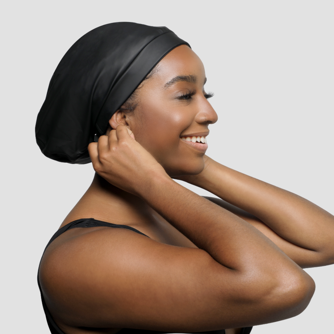 Hairbrella Satin-Lined Waterproof, Adjustable Swim Cap