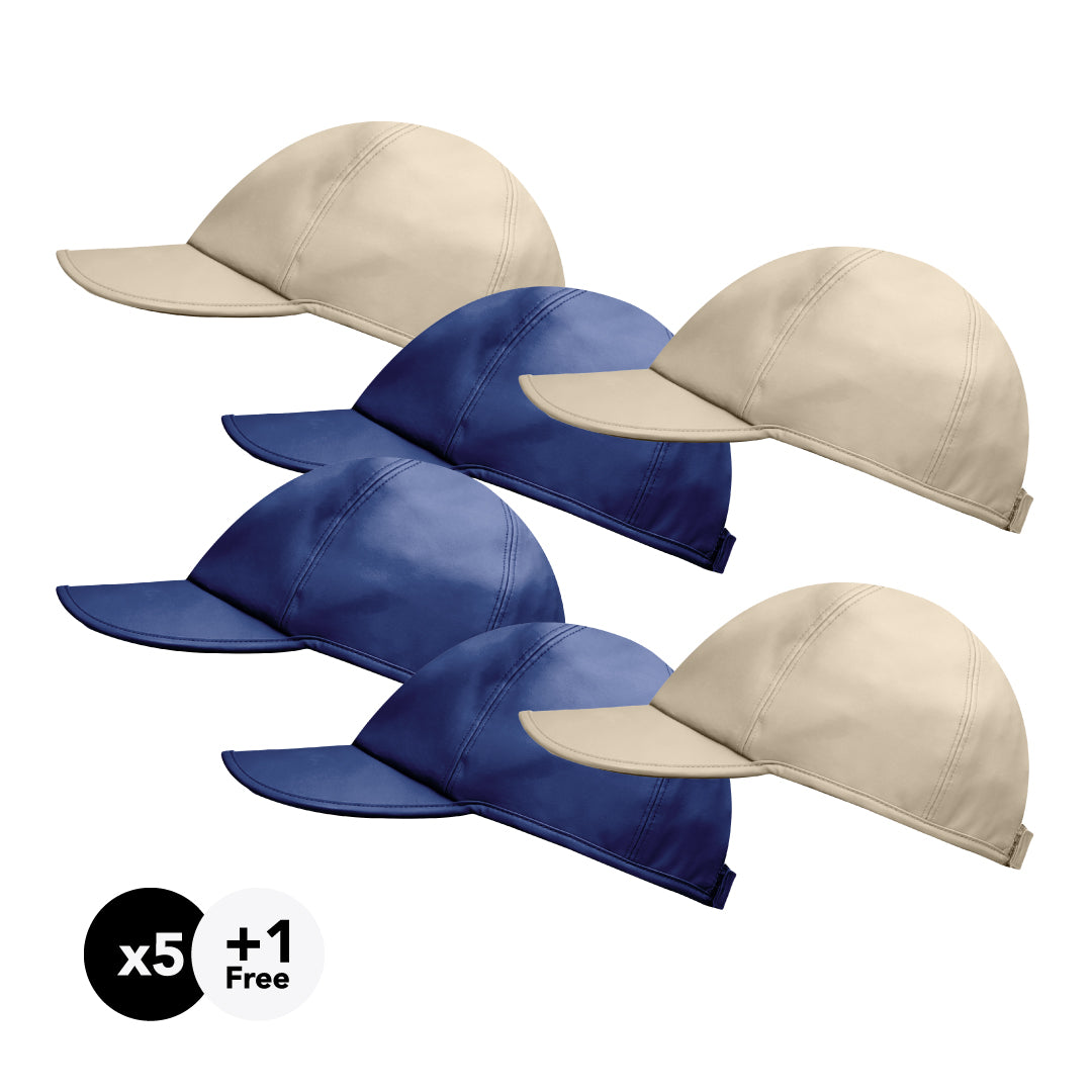 Hairbrella Satin-Lined, Waterproof Baseball Cap Gifting Bundle (Buy 5,