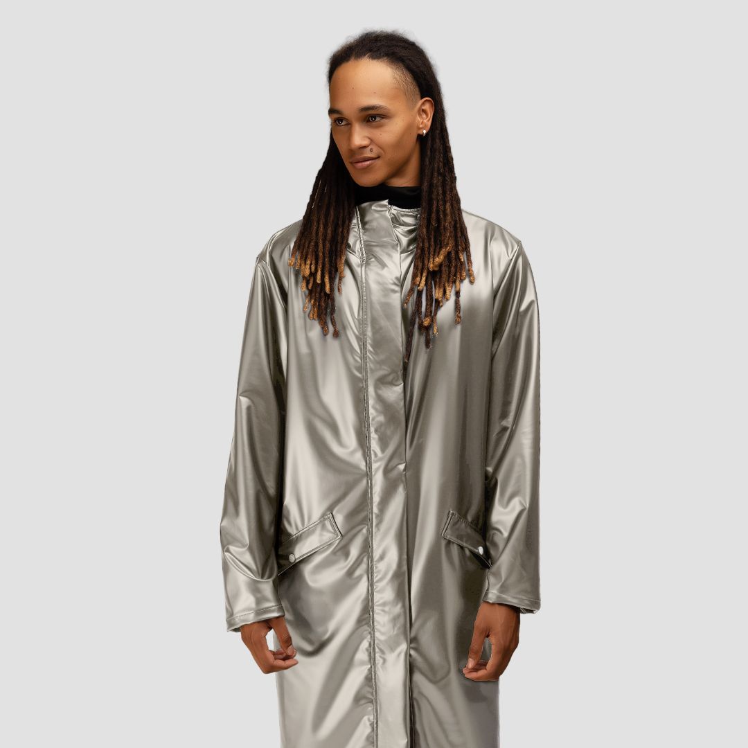 Hairbrella Satin-Lined, Waterproof, Unisex Long Rain Jacket