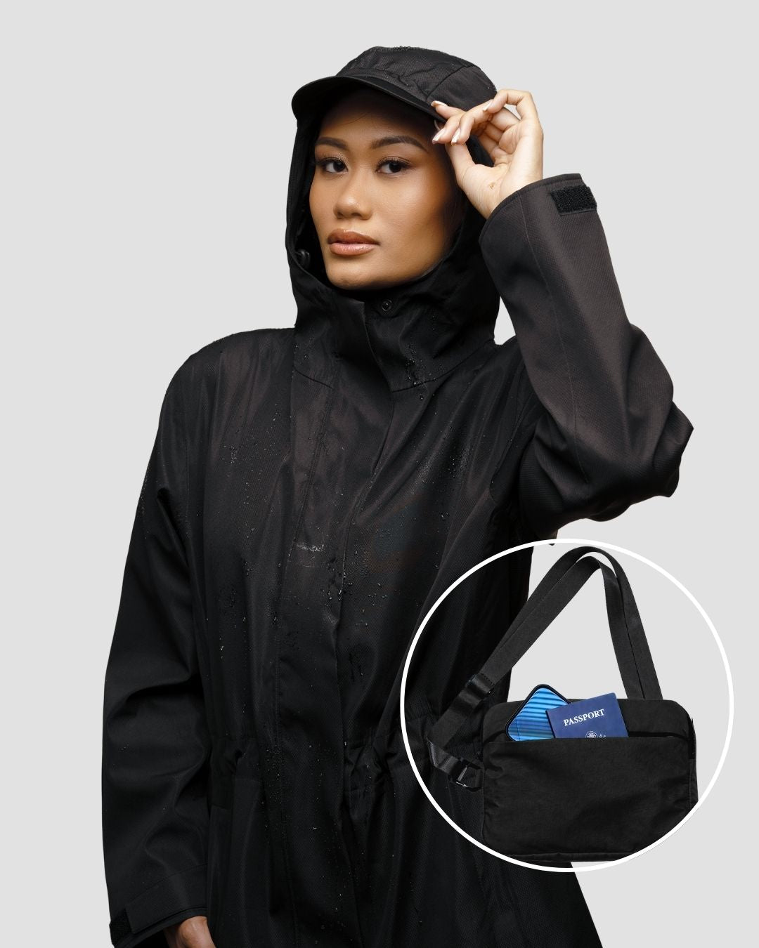 Satin-Lined Packable, Waterproof Lite Rain Jacket