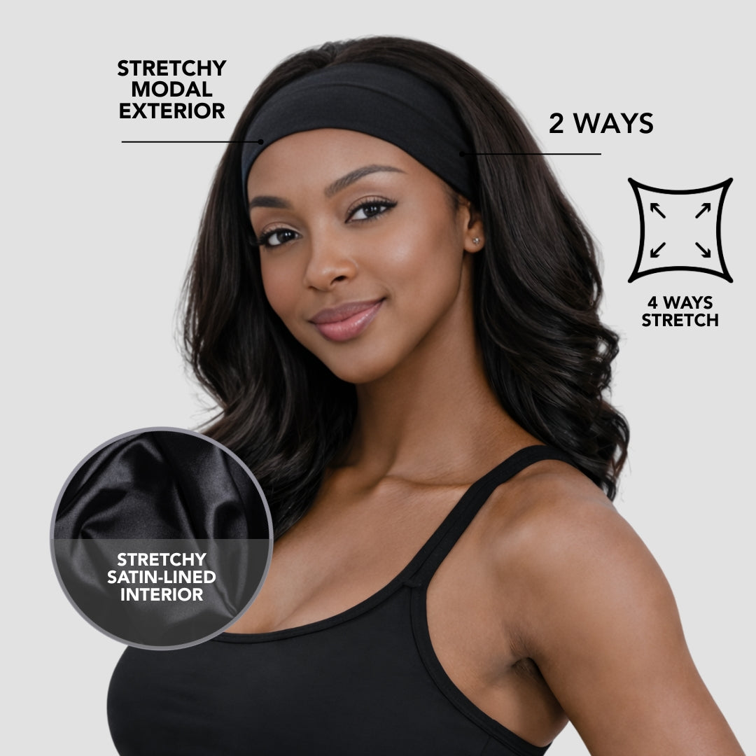 Hairbrella Satin-Lined Twist-Front Headband