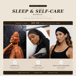The Ultimate Hair Protection Trio: Shower Cap + Sleep cap + Twist-Front Headband