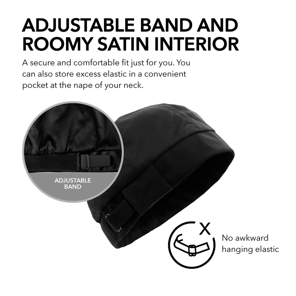 Longer Length Satin Sleep Cap main image 1