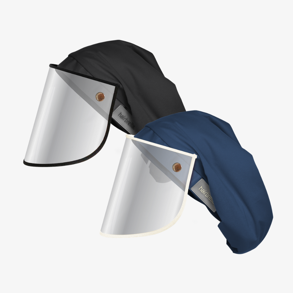 Hairbrella Pro XL Rain Hat + Face Shield - Bundle (2)