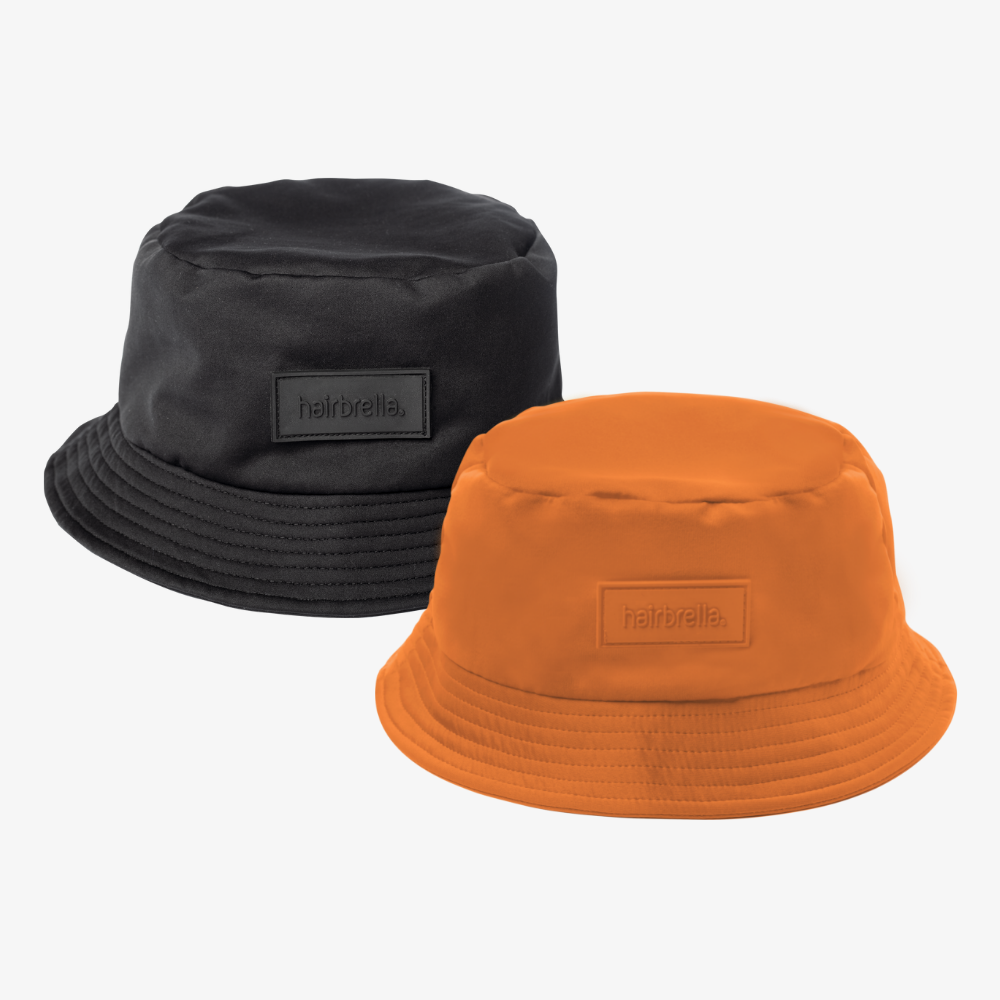 Hairbrella Unisex Satin-Lined Bucket Hat Bundle (2) Hairbrella Unisex Satin-Lined Bucket Hat Bundle (2)