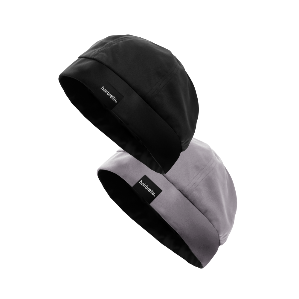 Hairbrella Unisex Satin-Lined Sleep Cap Bundle (2)