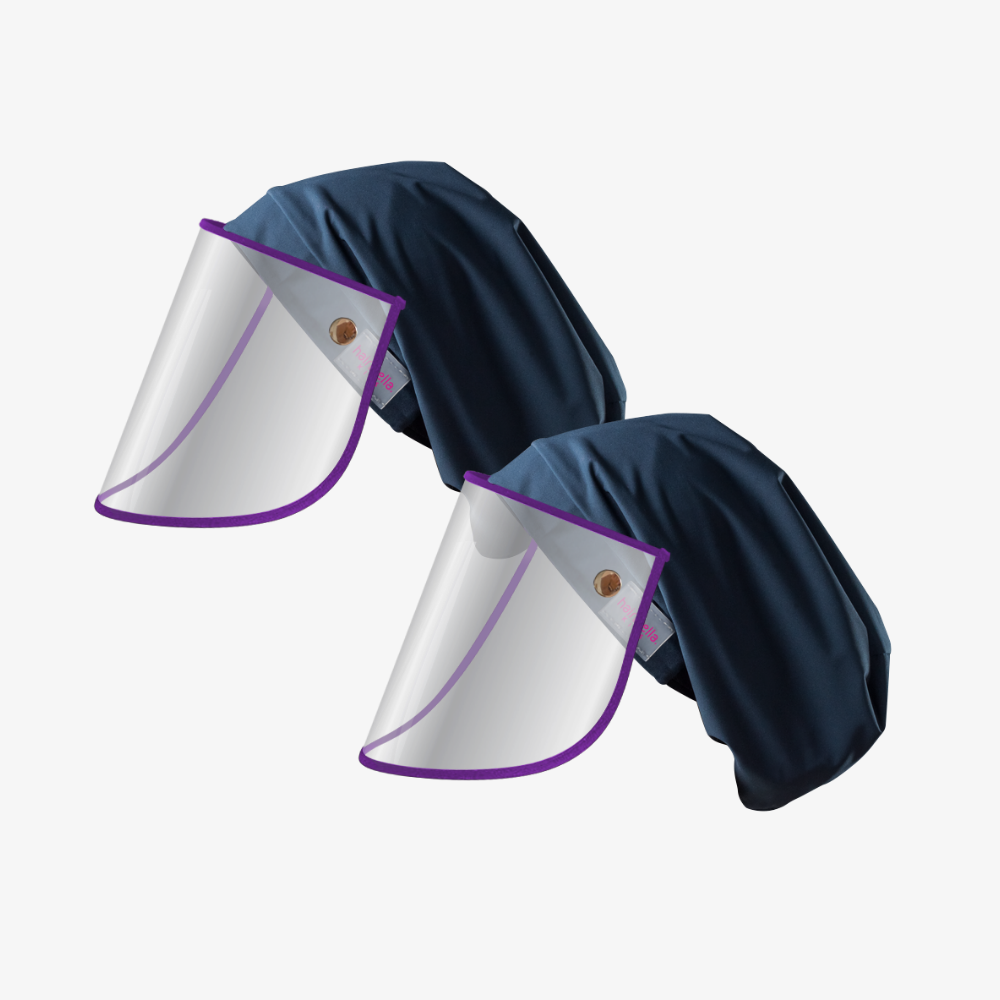 Hairbrella Pro Toddlers Rain Hat + Face Shield - Bundle (2)