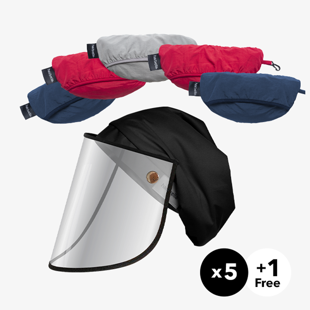 Hairbrella Pro Scrub Cap + Face Shield Gifting Bundle (Buy 5, Get 1 Free)
